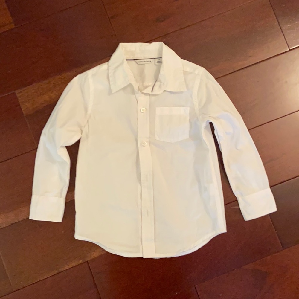 Janie and Jack boys white button down size 2t